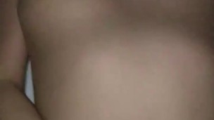 Personal shooting An amateur couple. The erection clitoris blame while putting a dick in the pussy.